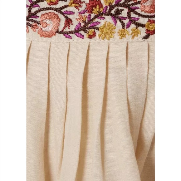 ULLA JOHNSON Yana Embroidered Linen And Cotton-Blend Midi Skirt - Picture 6 of 14